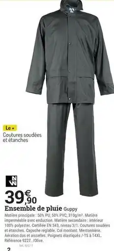 Ensemble de pluie guppy