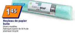 Rouleau de papier bulle