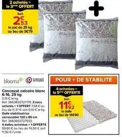 Blooma - concassé calcaire blanc
