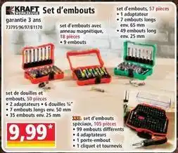 Set d'embouts