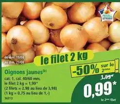 Dim - oignons jaunes