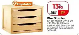 Bloc 3 tiroirs