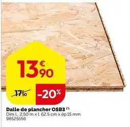Dalle plancher osb3