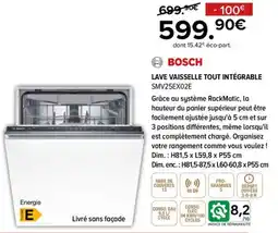 Bosch Lave Vaisselle Tout Intégrable