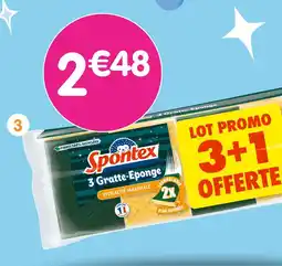Spontex eponges 3+1 offerte