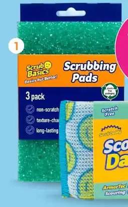 Scrub basics lot de 3 éponges grattantes