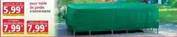 Ronde pour table de jardin
