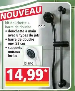 Kit douchette + barre douche