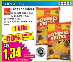 Potato master frites ondulées