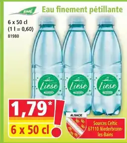 Eau finement pétillante
