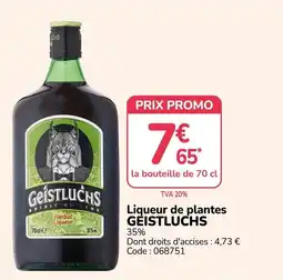 GEISTLUCHS Liqueur de plantes