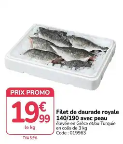 Filet de daurade royale