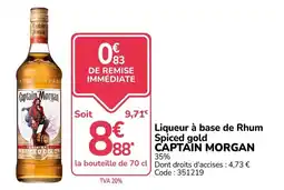 Captain Morgan Spiced gold