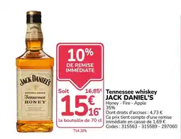 JACK DANIEL'S Tennessee HONEY