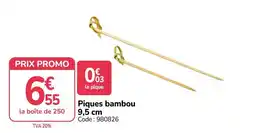 Piques bambou