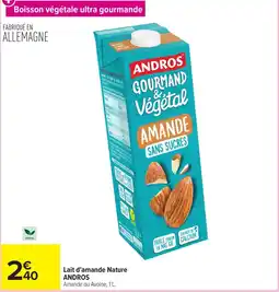 ANDROS Lait d'amande Nature
