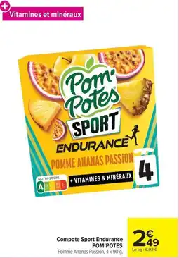 POM'POTES Compote Sport Endurance