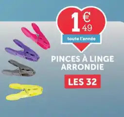 Pinces à linge arrondie