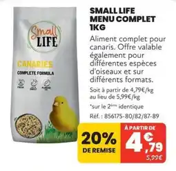 Small Life Menu complet