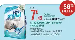 Sivocat litière pour chat signal blue