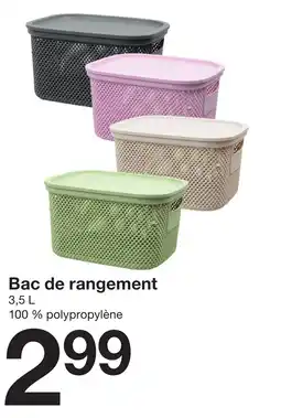Bac de rangement