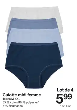 Culotte midi femme