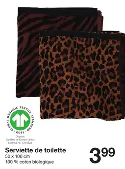 Serviette de toilette
