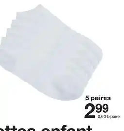 5 paires