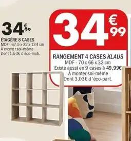 KLAUS Rangement 4 cases