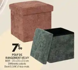 Pouf de Rangement Velvy