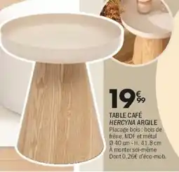 Hercyna Argile Table Café