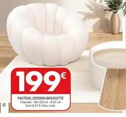 Fauteuil Cocoon Bouclette
