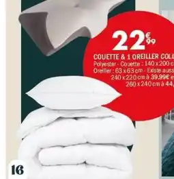 Colibri couette & 1 oreiller