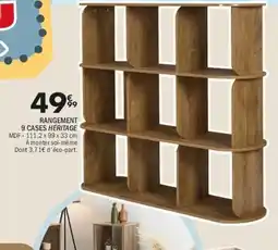 Rangement 9 Cases Héritage