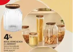 Harmony bocal verre acacia
