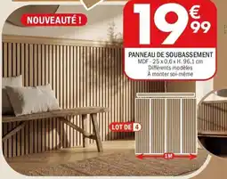 Panneau de soubassement