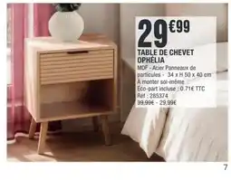 Ophélia Table de Chevet