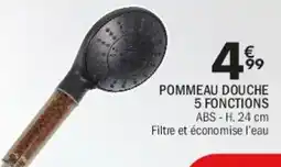 Pommeau douche 5 fonctions