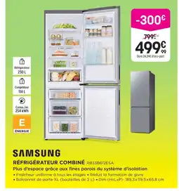 Samsung réfrigérateur combiné rb33b612esa