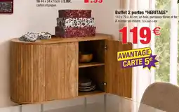 Heritage buffet 2 portes
