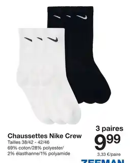 Nike chaussettes crew
