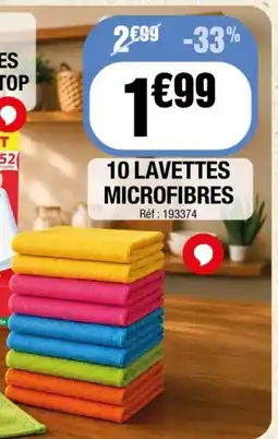 Lavettes microfibres