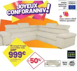Yoko Canapé d'angle convertible