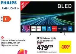 PHILIPS Téléviseur UHD QLED connecté