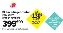 Lave-linge frontal