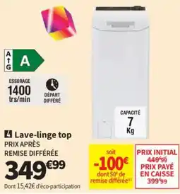 Lave-linge top