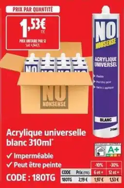NO NONSENSE Acrylique universelle