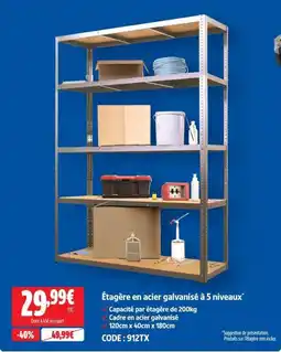 Étagère en acier galvanisé