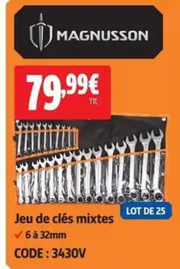MAGNUSSON Jeu de clés mixtes