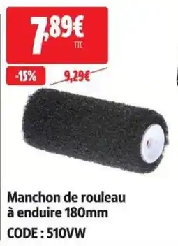 Manchon de rouleau à enduire 180mm